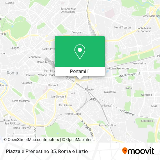 Mappa Piazzale Prenestino 35