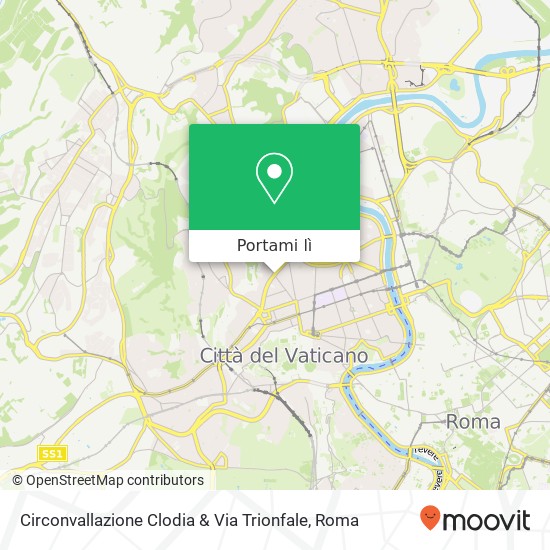 Mappa Circonvallazione Clodia & Via Trionfale