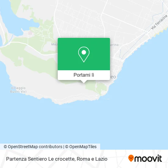 Mappa Partenza Sentiero Le crocette