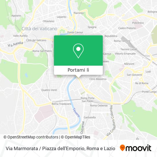 Mappa Via Marmorata / Piazza dell'Emporio