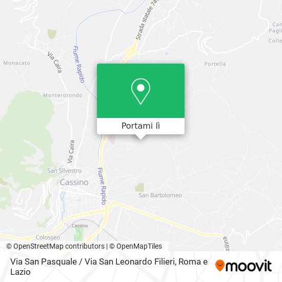 Mappa Via San Pasquale / Via San Leonardo Filieri