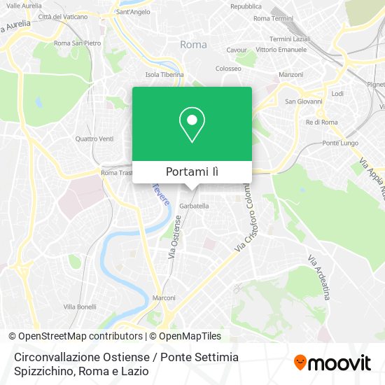 Mappa Circonvallazione Ostiense / Ponte Settimia Spizzichino