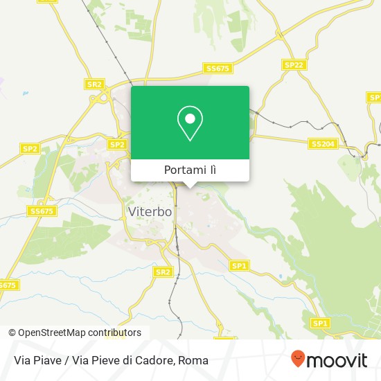 Mappa Via Piave / Via Pieve di Cadore