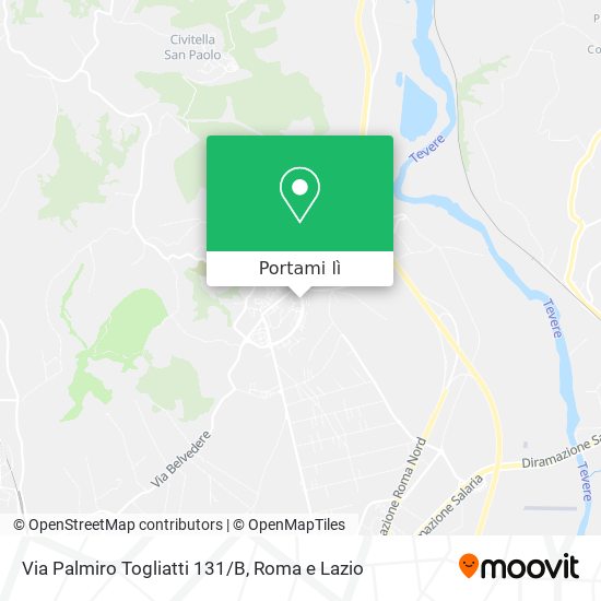 Mappa Via Palmiro Togliatti 131/B