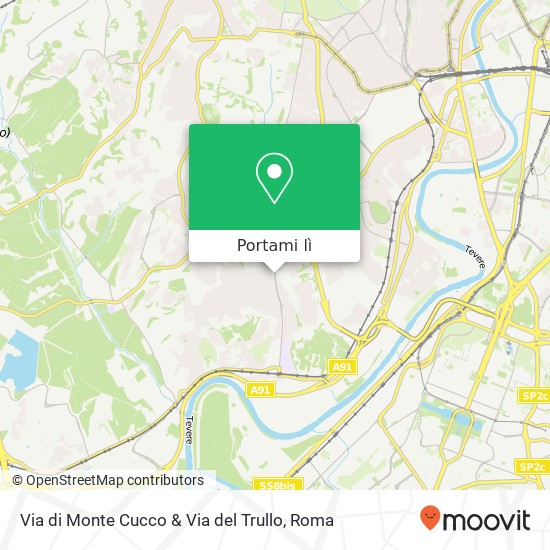 Mappa Via di Monte Cucco & Via del Trullo
