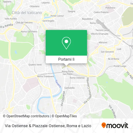 Mappa Via Ostiense & Piazzale Ostiense