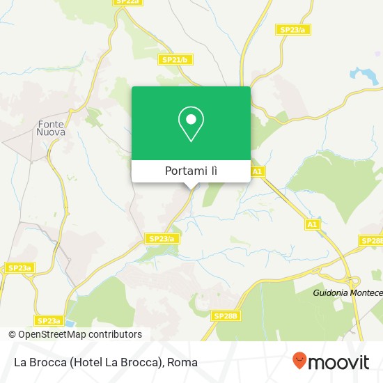 Mappa La Brocca (Hotel La Brocca)