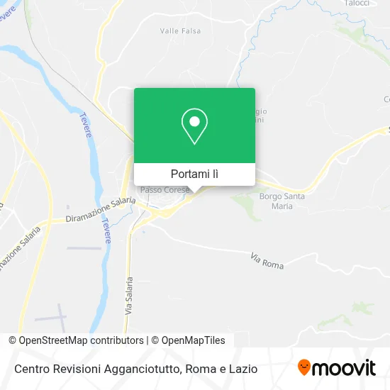 Mappa Centro Revisioni Agganciotutto