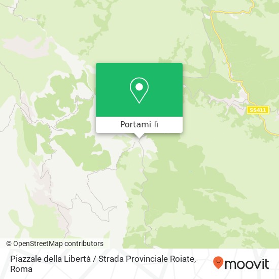 Mappa Piazzale della Libertà / Strada Provinciale Roiate