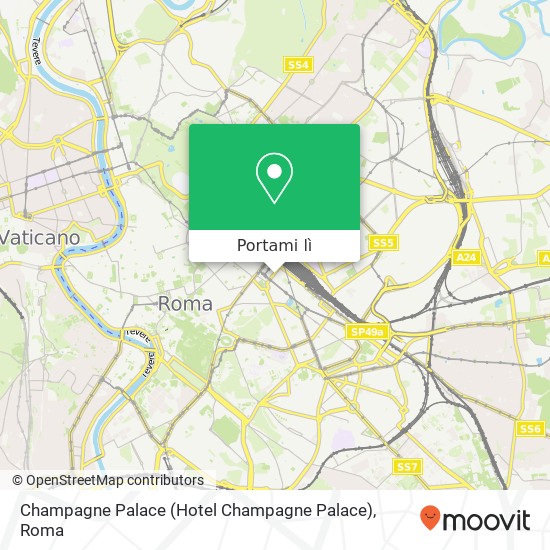 Mappa Champagne Palace (Hotel Champagne Palace)
