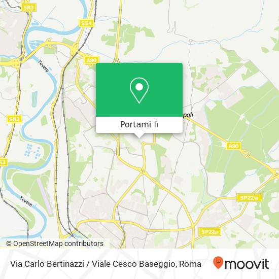 Mappa Via Carlo Bertinazzi / Viale Cesco Baseggio