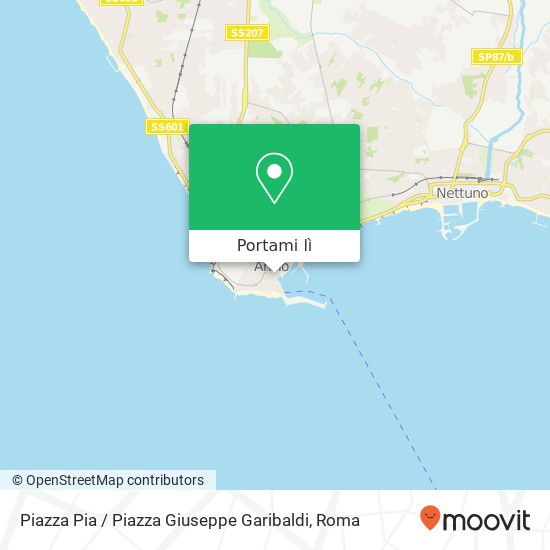 Mappa Piazza Pia / Piazza Giuseppe Garibaldi