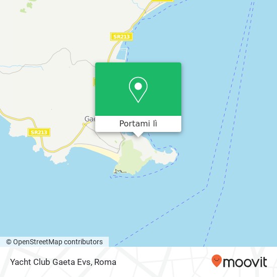 Mappa Yacht Club Gaeta Evs