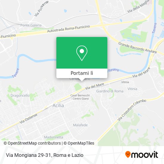 Mappa Via Mongiana 29-31