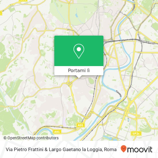 Mappa Via Pietro Frattini & Largo Gaetano la Loggia