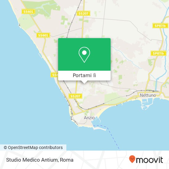 Mappa Studio Medico Antium