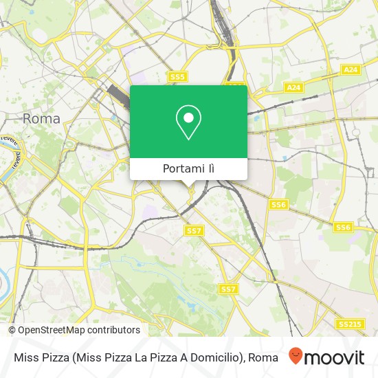 Mappa Miss Pizza (Miss Pizza La Pizza A Domicilio)