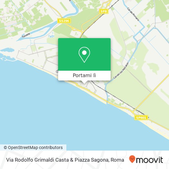 Mappa Via Rodolfo Grimaldi Casta & Piazza Sagona