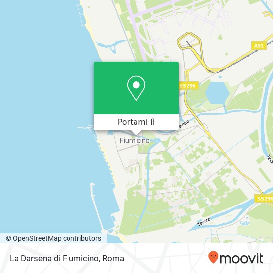 Mappa La Darsena di Fiumicino