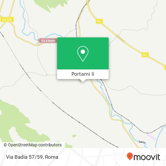 Mappa Via Badia 57/59