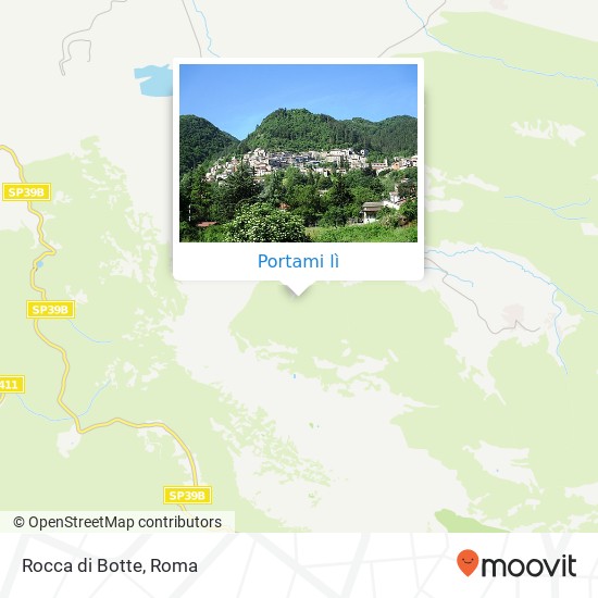 Mappa Rocca di Botte