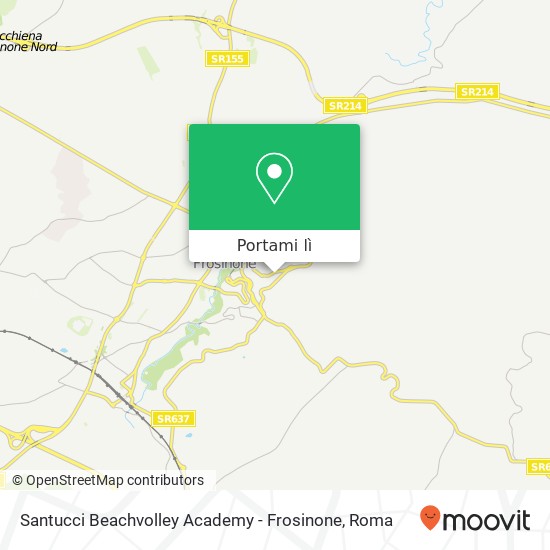 Mappa Santucci Beachvolley Academy - Frosinone