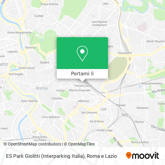 Mappa ES Park Giolitti (Interparking Italia)