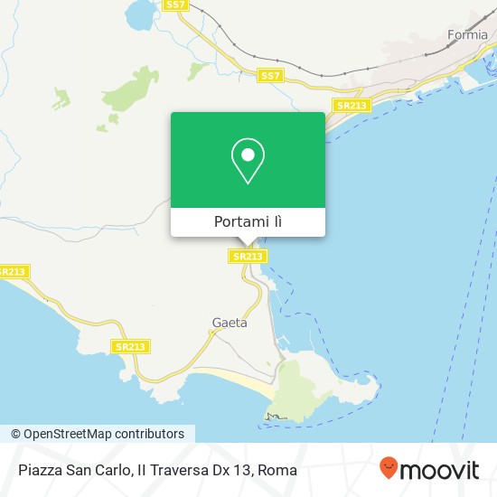 Mappa Piazza San Carlo, II Traversa Dx 13