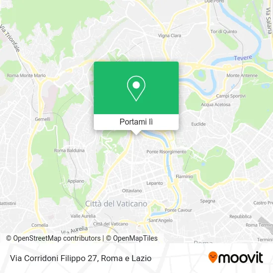 Mappa Via Corridoni Filippo 27
