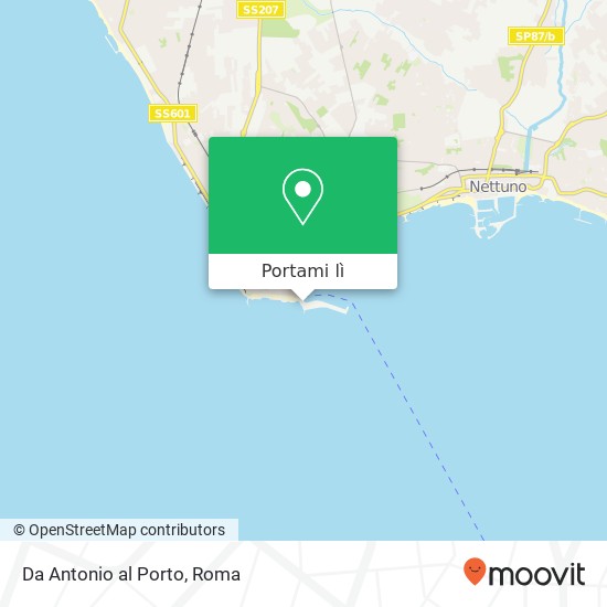 Mappa Da Antonio al Porto
