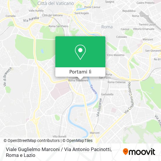 Mappa Viale Guglielmo Marconi / Via Antonio Pacinotti