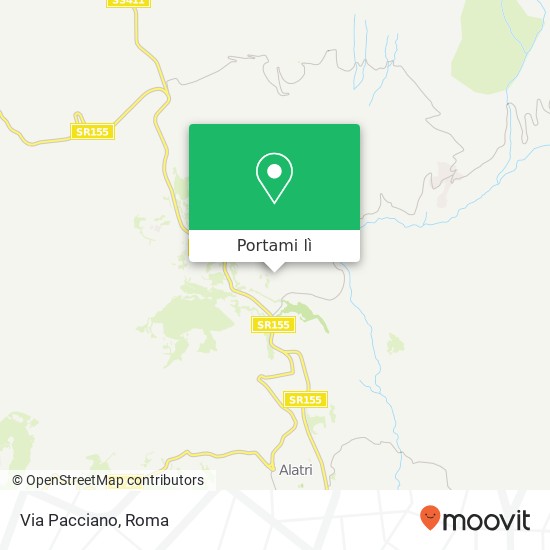Mappa Via Pacciano
