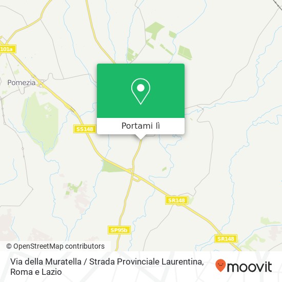 Mappa Via della Muratella / Strada Provinciale Laurentina