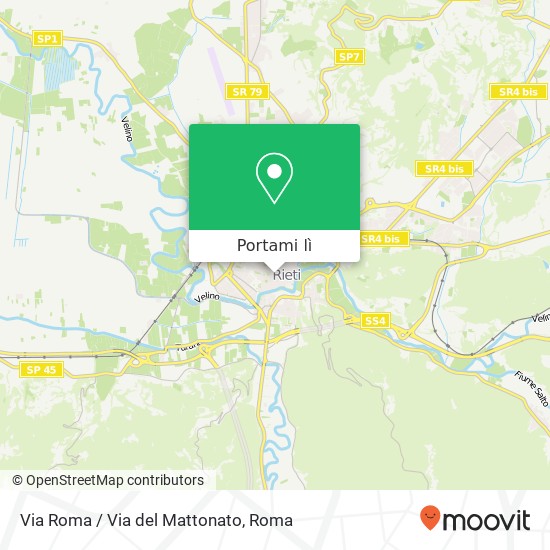 Mappa Via Roma / Via del Mattonato