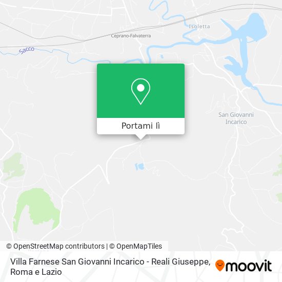 Mappa Villa Farnese San Giovanni Incarico - Reali Giuseppe