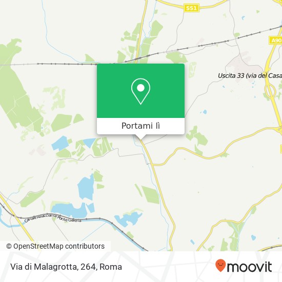 Mappa Via di Malagrotta, 264