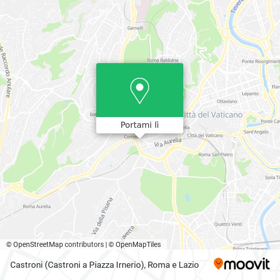 Mappa Castroni (Castroni a Piazza Irnerio)