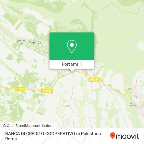 Mappa BANCA DI CREDITO COOPERATIVO di Palestrina