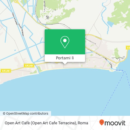 Mappa Open Art Cafè (Open Art Cafe Terracina)