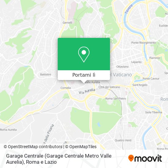 Mappa Garage Centrale (Garage Centrale Metro Valle Aurelia)