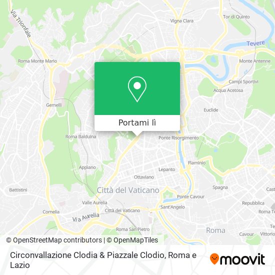 Mappa Circonvallazione Clodia & Piazzale Clodio