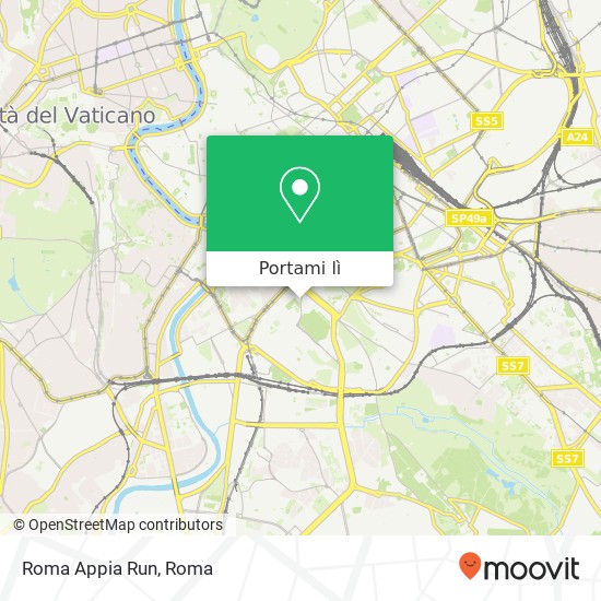 Mappa Roma Appia Run