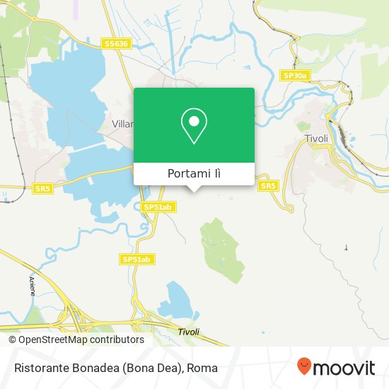 Mappa Ristorante Bonadea (Bona Dea)