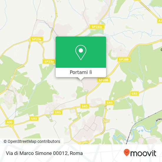 Mappa Via di Marco Simone 00012