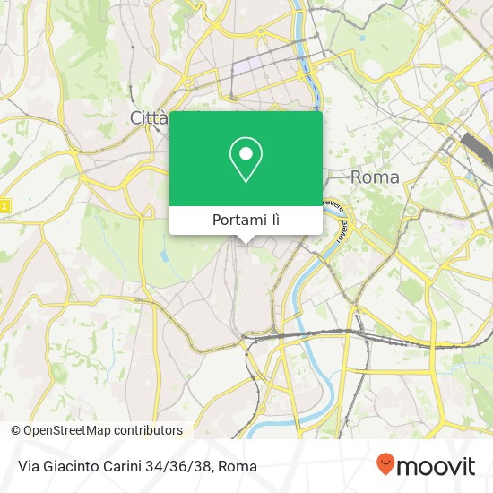 Mappa Via Giacinto Carini 34/36/38