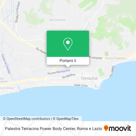 Mappa Palestra Terracina Power Body Center