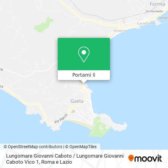Mappa Lungomare Giovanni Caboto / Lungomare Giovanni Caboto Vico 1