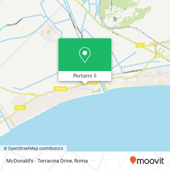 Mappa McDonald's - Terracina Drive