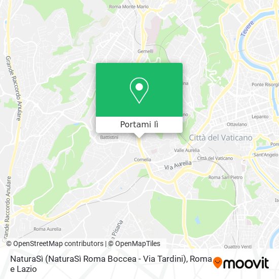 Mappa NaturaSì (NaturaSì Roma Boccea - Via Tardini)