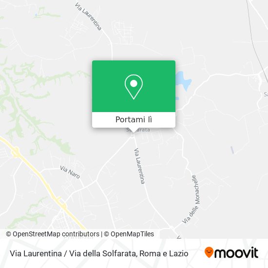 Mappa Via Laurentina / Via della Solfarata